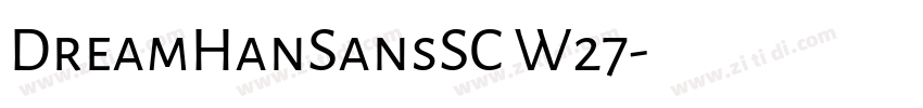 DreamHanSansSC W27字体转换
